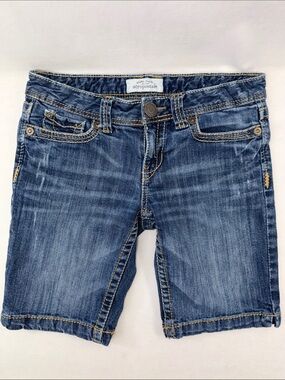Aéropostale Dark Wash Denim Bermuda Shorts